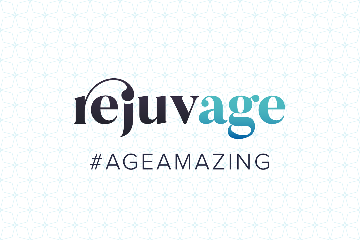 image of the rejuvage logo for a blog about rejuvage and the anti ageing hub