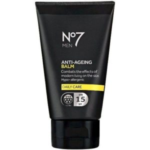 image of the no7 anti ageing mens daily care balm