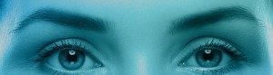 image of a woman's eye brows for a banner for eyebrow tinting