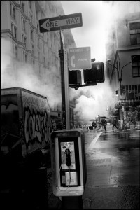 A black and white photograph of New York taken by Graham Dodridge.