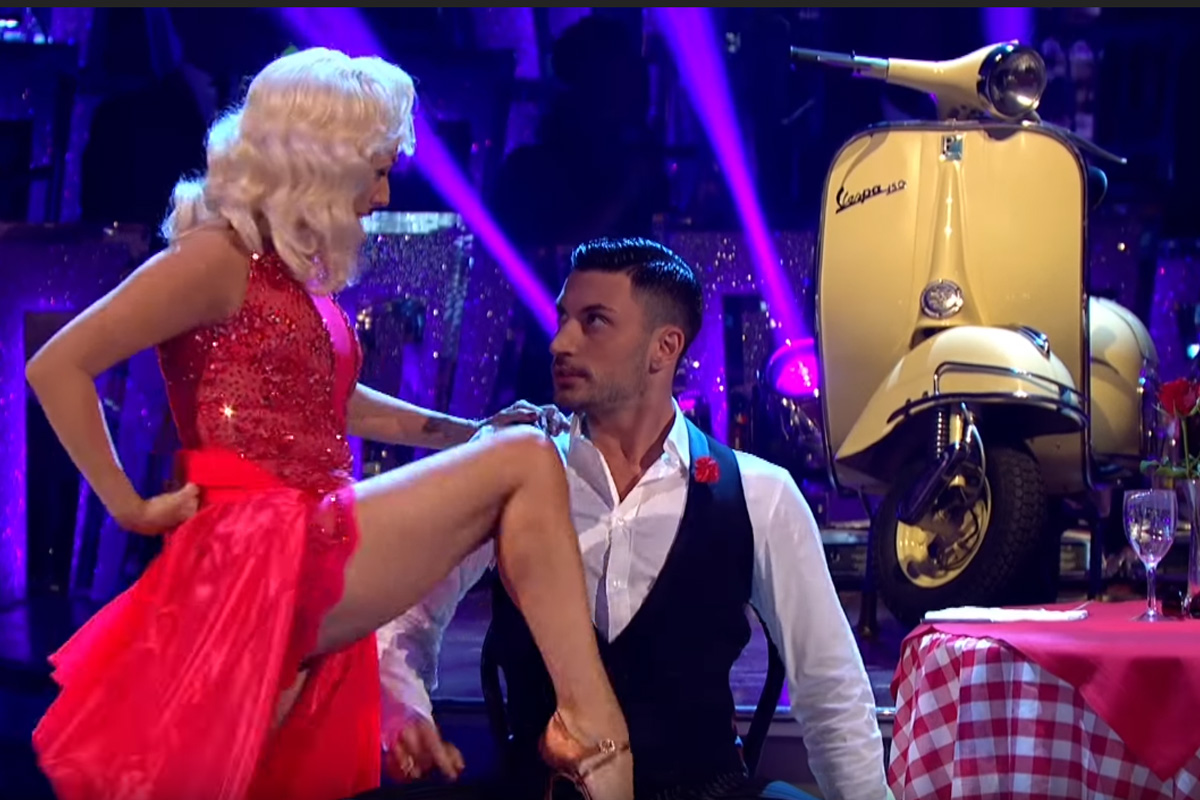 An image of Debbie McGee performing on Strictly Come Dancing.