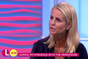 An image of 50-year-old tv presenter Ulrika Jonnson on ITV's Lorraine.