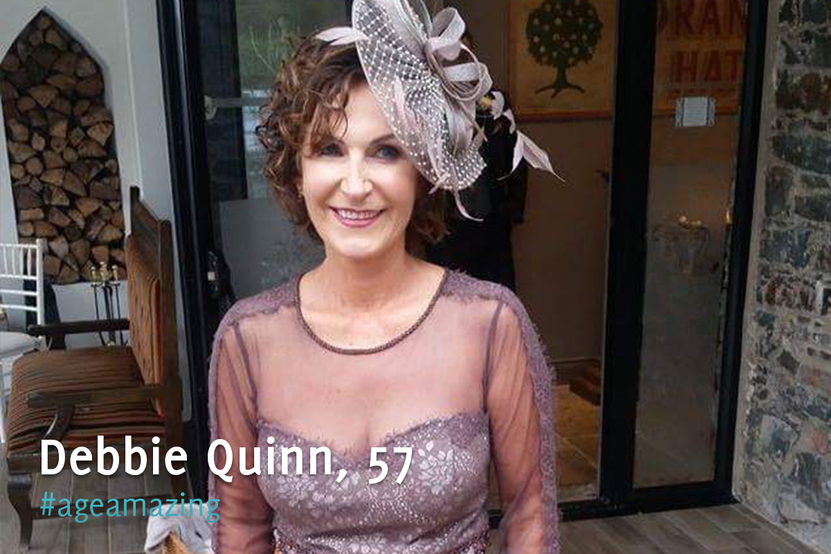 An image of Debbie Quinn, aged 57 for an #ageamazing profile.