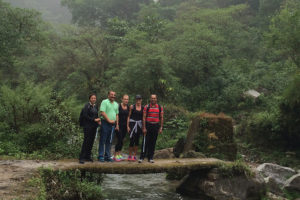 An image of Louise and her sister hiking in India as part of the Vana wellness retreat holiday.