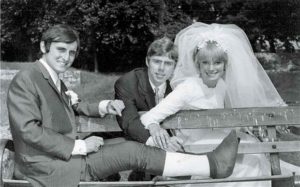 old photo of Harry Redknapp and his wife Sandra on their wedding day