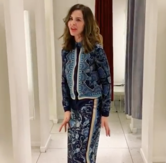 Trinny Woodall in stylish jumpsuit