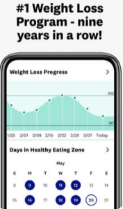 weight loss programme app screen shot