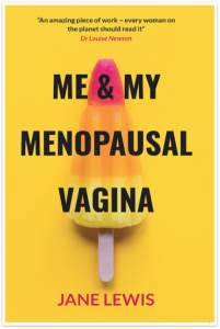 bright yellow book cover with ice lolly on the cover and titled: Me and my menopausal vagina