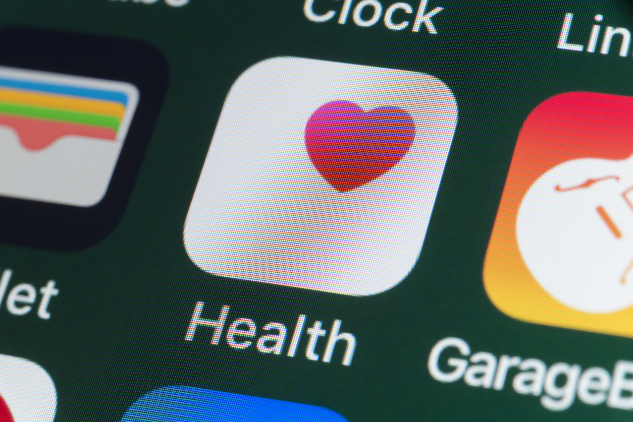 health app on an iPhone