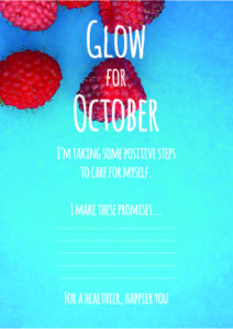 glow for october promise card