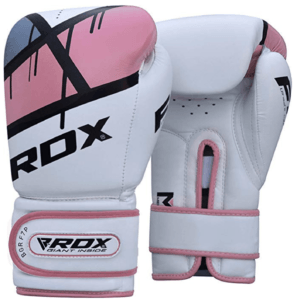 pink and white boxing gloves