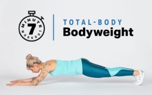 woman doing exercise - total bodyweight workout