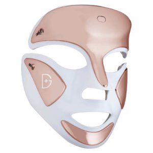 gold and white light therapy mask