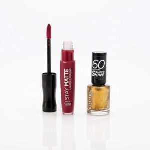 liquid lipstick and nail varnish